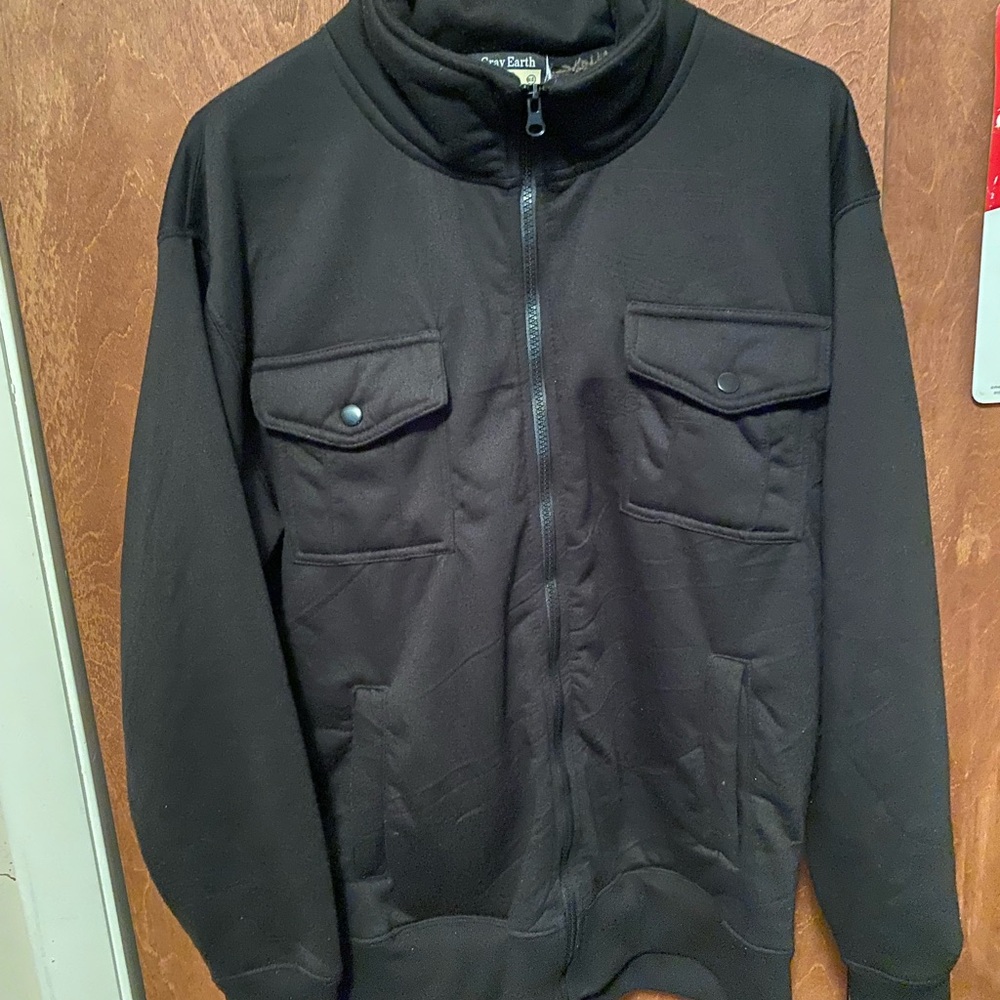 Grey Earth winter coat.